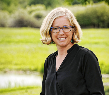 Heather Wheeler, M.D. outside Bozeman Clinic in Bozeman, MT