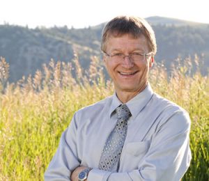 Gabor Benda, M.D. outside the Bozeman Clinic in Bozeman, MT