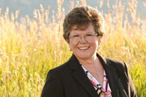 Bozeman Clinic Administrator Judy Douglas outside Bozeman Clinic in Bozeman, MT