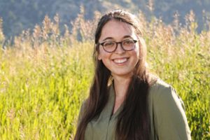 Bozeman Clinic receptionist Juliana Kilmurray outside in Bozeman, MT