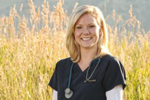 Nicole Kleinsasser BSN, RN outside in Bozeman, MT