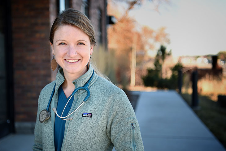 nurse Katelynn Chamberlin of The Bozeman Clinic